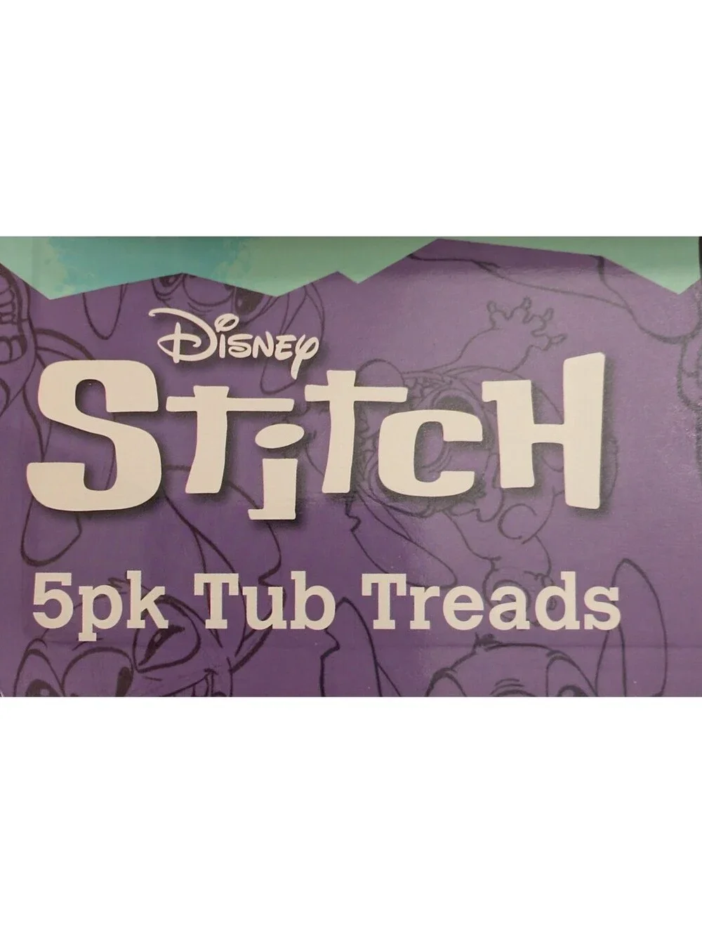 Disney Stitch 5Pk Tub Treads Bath Tub Safety Decals Non Slip Sealed New Other